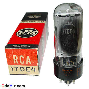 17DE4 Half-Wave Vacuum Rectifier RCA Radiotron High Voltage Electronic Tube [14 KB]