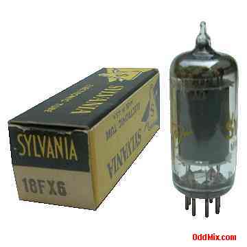18FX6 Pentagrid Converter Oscillator Sylvania Radio Electronic Vacuum Tube [8 KB]
