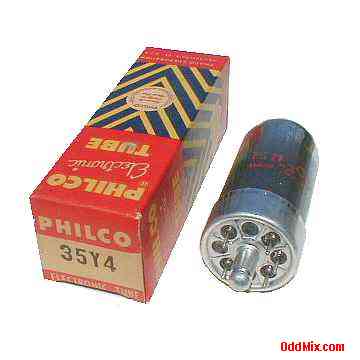 35Y4 Philco Half Wave Rectifier Electron Tube [10 KB]