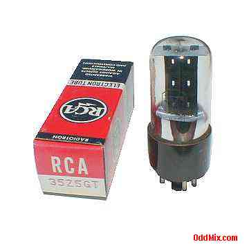35Z5GT RCA Radiotron Half Wave Rectifier Electron Tube [9 KB]