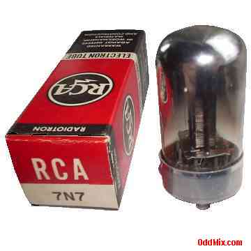 7N7 RCA Radiotron Medium-Mu Twin-Triode Discontinued Electronic Vacuum Tube [10 KB]