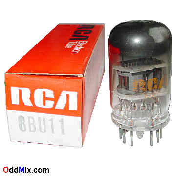 8BU11 Medium-Mu Twin Triode Sharp-Cutoff Pentode RCA Electronic Compactron Tube [12 KB]
