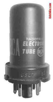 6J7 Sharp Cutoff Pentode Class A Amplifier RCA Radiotron Electronic Vacuum Tube [8 KB]
