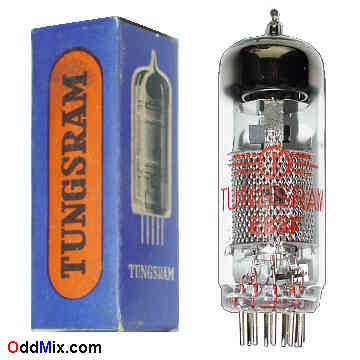 E83F Sharp Cutoff Pentode Tungsram SQ AF RF Amplifier Hi-Rel Vacuum Electronic Tube [16 KB]