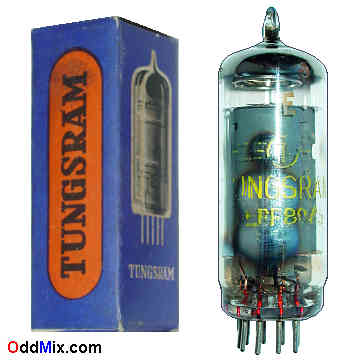 EBF80 Double Diode, Sharp-Cutoff Pentode Tungsram Vacuum Electronic Tube [15 KB]