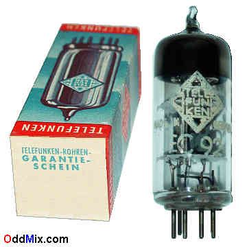 EC92 High-Mu HF Triode Amplifier Oscillator Telefunken Vacuum Electronic Tube 2 [14 KB]