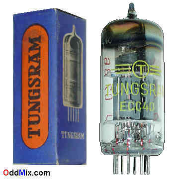 ECC40 Medium-Mu Twin Triode Tungsram Audio Amplifier Vacuum Electron Tube [15 KB]