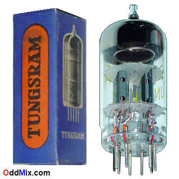 ECC82 Medium-Mu Twin Triode Tungsram Audio Amplifier Vacuum Electron Tube [15 KB]