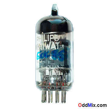 ECC85 Double High-Mu Triode AF RF Amplifier Philips Vacuum Electronic Tube [9 KB]
