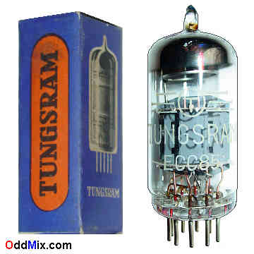 ECC85 Double High-Mu Triode AF RF Amplifier Tungsram Vacuum Electronic Tube 3 [15 KB]