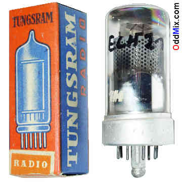 ECH21 Triode, Heptode Tungsram Vacuum Electronic Tube [16 KB]