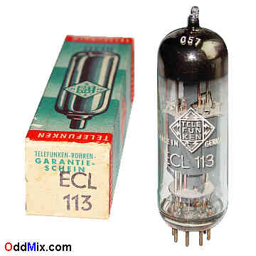 ECL113 High-Mu Triode, Sharp-Cutoff Power Pentode Amplifier Telefunken Electron Tube [13 KB]