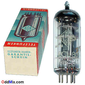 ECL80 High-Mu Triode Sharp-Cutoff Pentode Amplifier Telefunken Vacuum Electron Tube [15 KB]