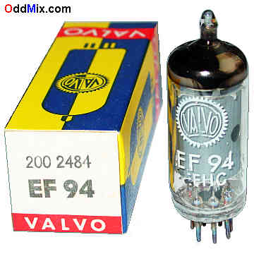 EF94 Sharp-Cutoff Pentode RF AF Audio Valvo Vacuum Electron Tube [17 KB]